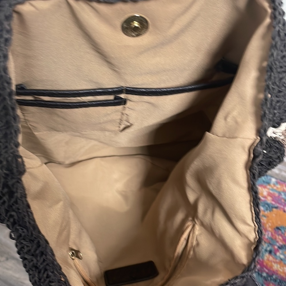Woven neutral tote bag - Picture 5 of 6